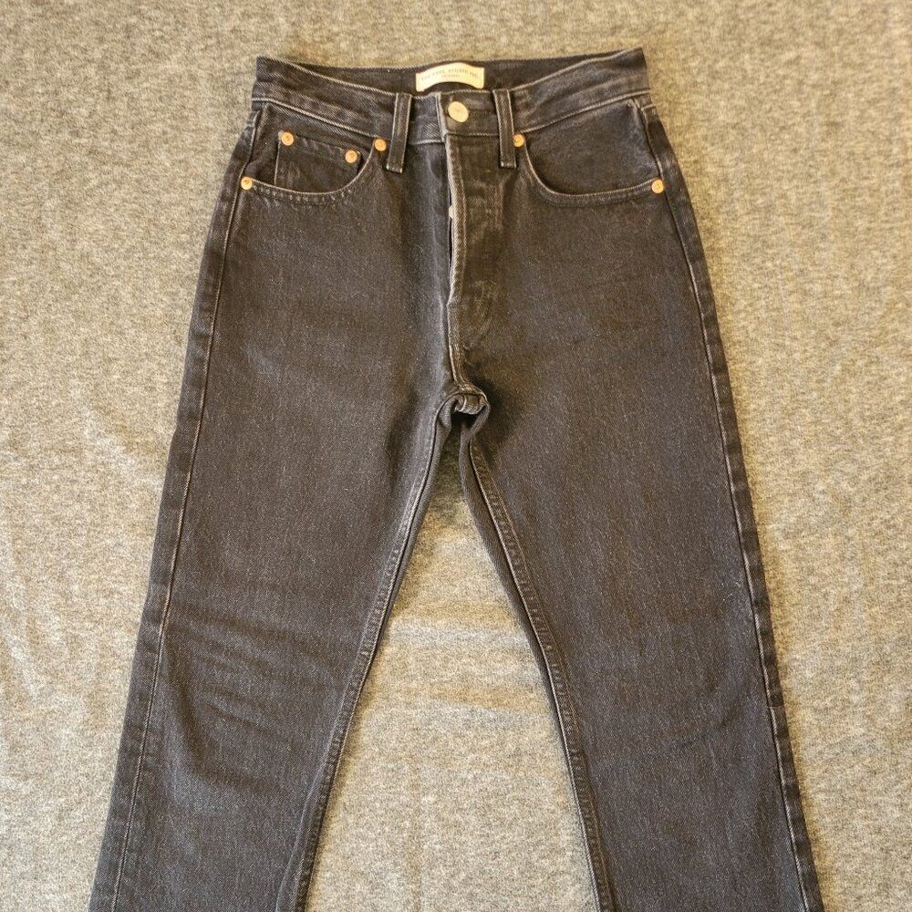 The Feel Studio Inc The Black Genuine Straight Leg Jeans Sz 24